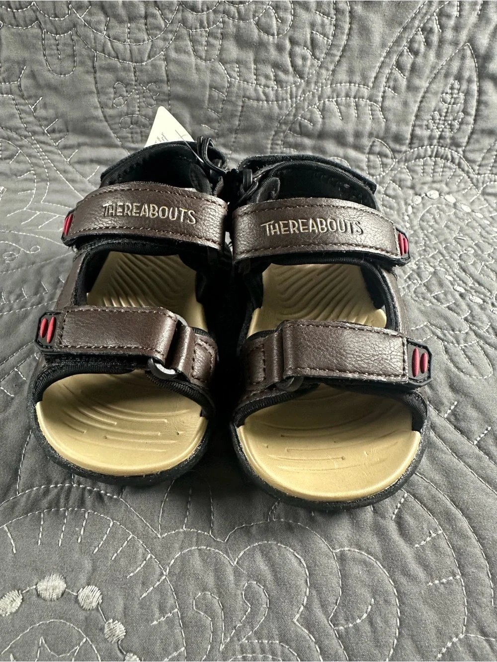Thereabouts Toddler Boys  Lil Gulf Brown Strap Sandals NWT Size Toddler 6